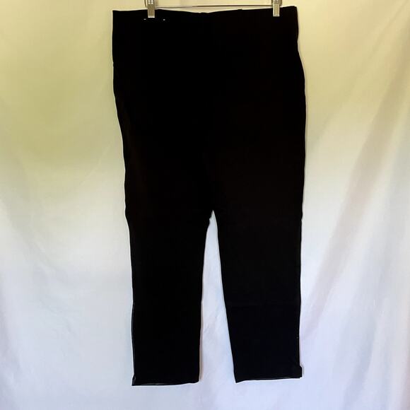 Chico's leather knit pants women's size 2.5 XL rayon trousers pockets unique - Picture 4 of 7